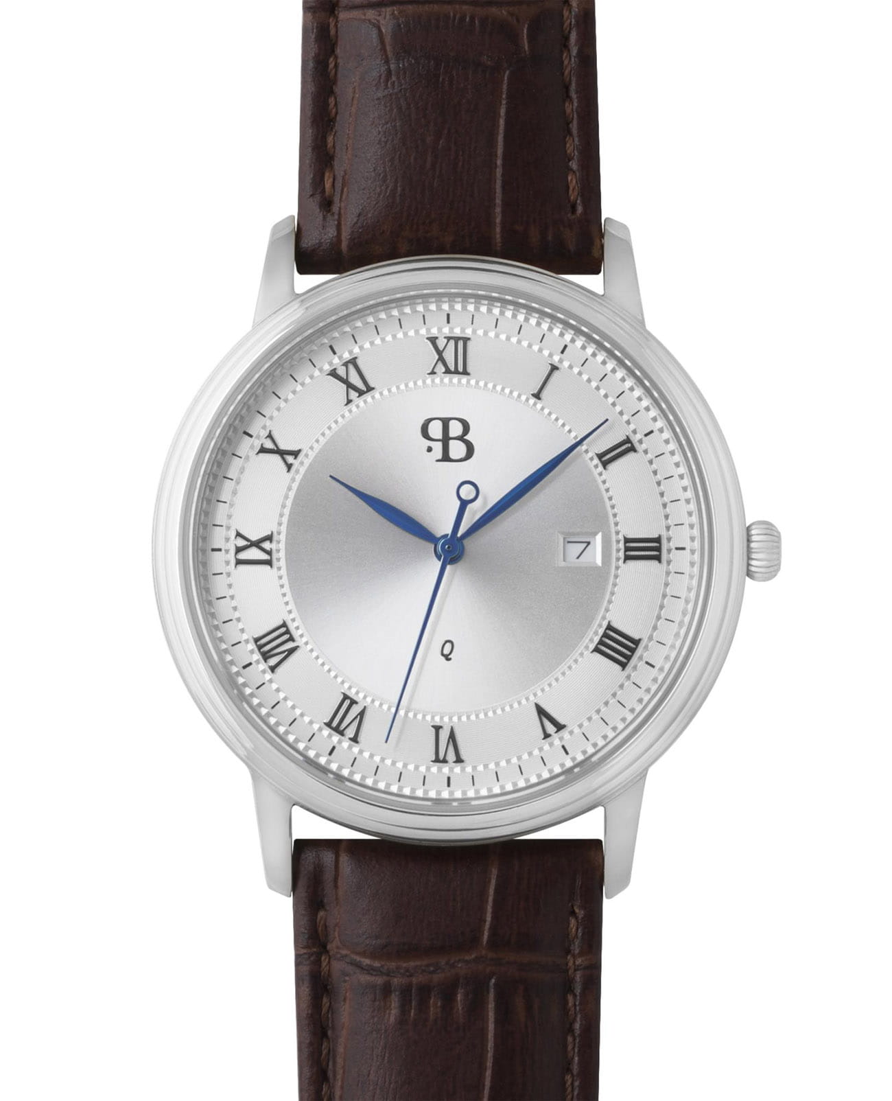 Русское Время Русское Время 9170179  9170179 кварцевые мужские часы черный циферблат, браслет кожаный — вид спереди